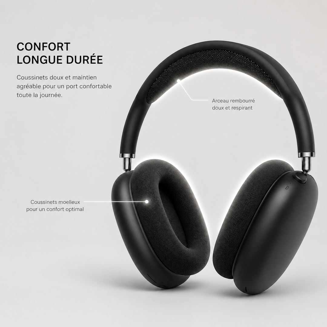 FullPods Max avec coussinets confortables pour les longues écoutes